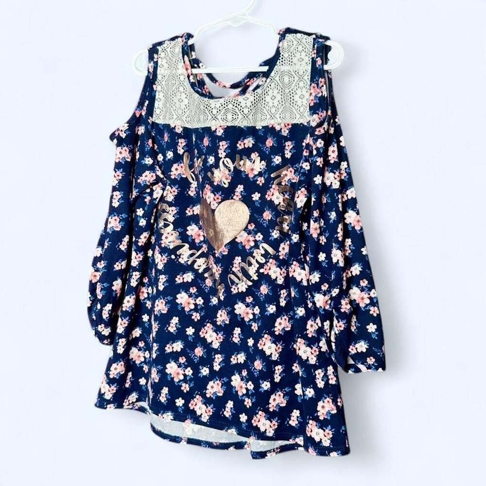 Lily Bleu Floral Cold Shoulder Babydoll Top